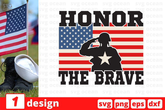 Honor the brave SVG Cut File SVG SvgOcean 