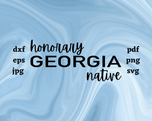 Honorary Georgia Native SVG Cut File SVG Northern Light SVG 