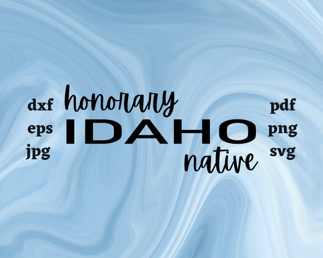 Honorary Idaho Native SVG Cut File SVG Northern Light SVG 