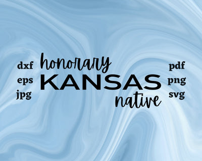Honorary Kansas Native SVG Cut File SVG Northern Light SVG 