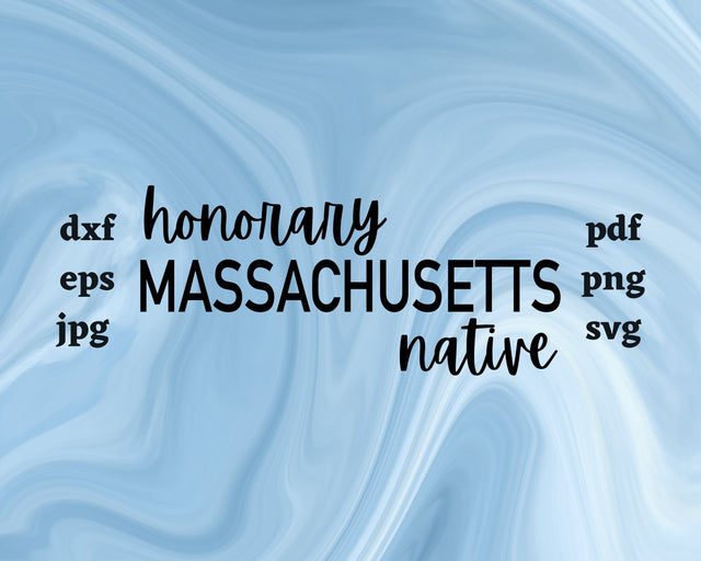 Honorary Massachusetts Native SVG Cut File SVG Northern Light SVG 