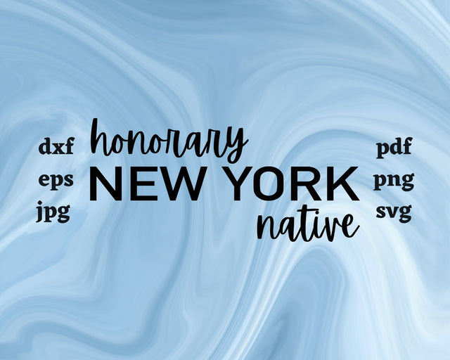 Honorary New York Native SVG Cut File SVG Northern Light SVG 