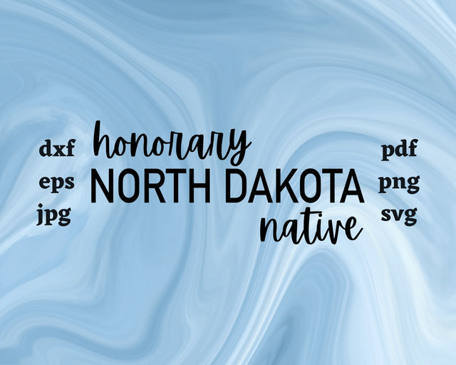 Honorary North Dakota Native SVG Cut File SVG Northern Light SVG 