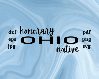 Honorary Ohio Native SVG Cut File SVG Northern Light SVG 