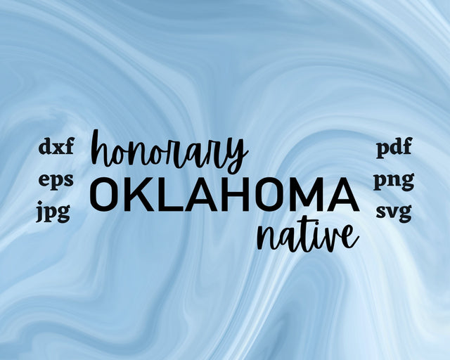 Honorary Oklahoma Native SVG Cut File SVG Northern Light SVG 
