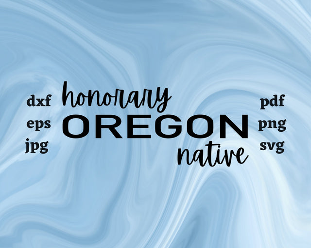 Honorary Oregon Native SVG Cut File SVG Northern Light SVG 
