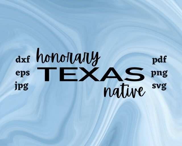 Honorary Texas Native SVG Cut File SVG Northern Light SVG 