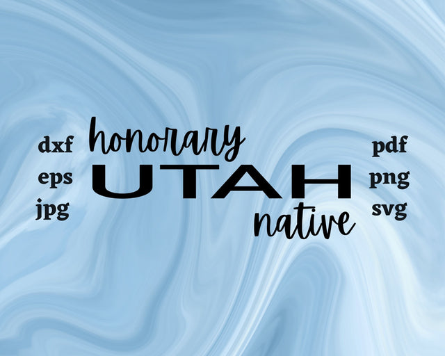 Honorary Utah Native SVG Cut File SVG Northern Light SVG 