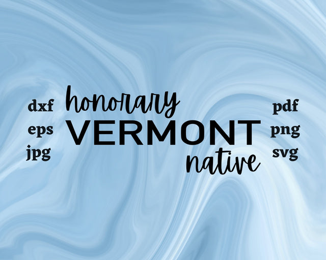 Honorary Vermont Native SVG Cut File SVG Northern Light SVG 