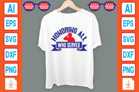 Honoring All Who Served SVG Craftlabsvg24 