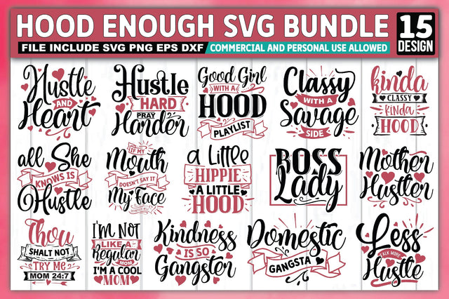 Hood Enough SVG Bundle SVG Ariyan 