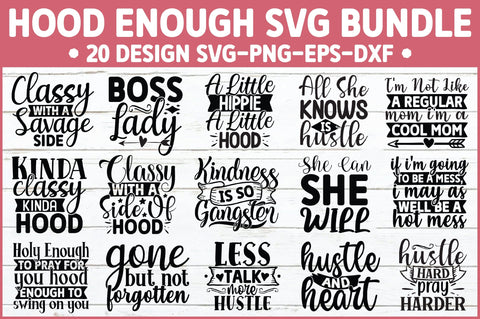 Hood Enough SVG Bundle SVG Ariyan 