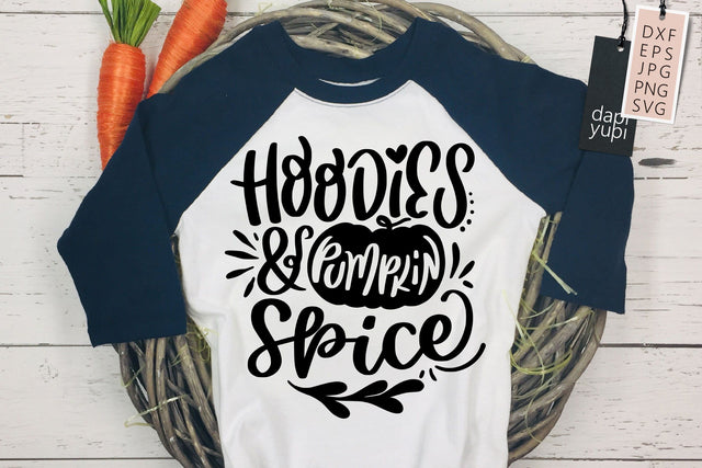 Hoodies And Pumpkin Spice SVG Thanksgiving SVG Fall Autumn SVG dapiyupi store 
