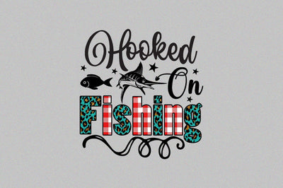 Hooked on Fishing Sublimation SVGArt 