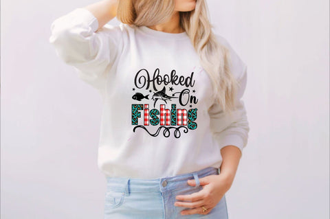 Hooked on Fishing Sublimation SVGArt 