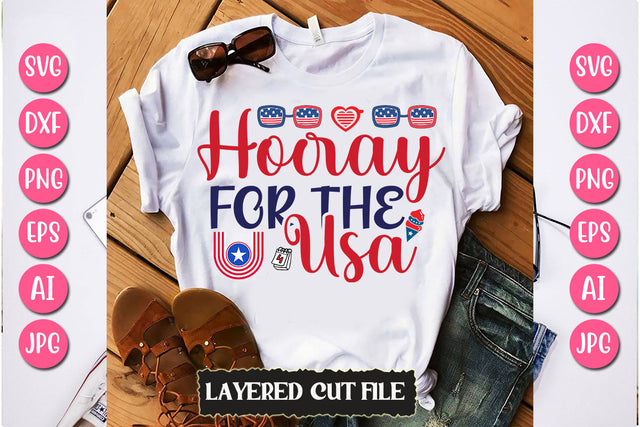 Hooray for the Usa SVG Cut File SVG Newmockups 