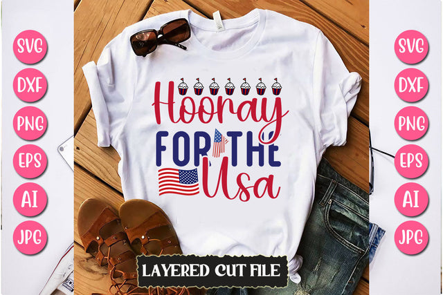 Hooray For The Usa SVG Cut File SVG Newmockups 