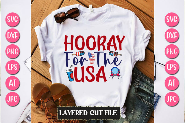 Hooray for the Usa SVG Cut File SVG Newmockups 