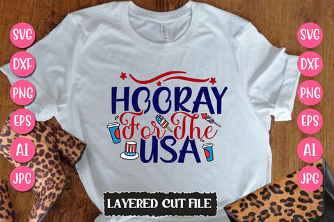Hooray For The Usa SVG Cut File SVG Newmockups 