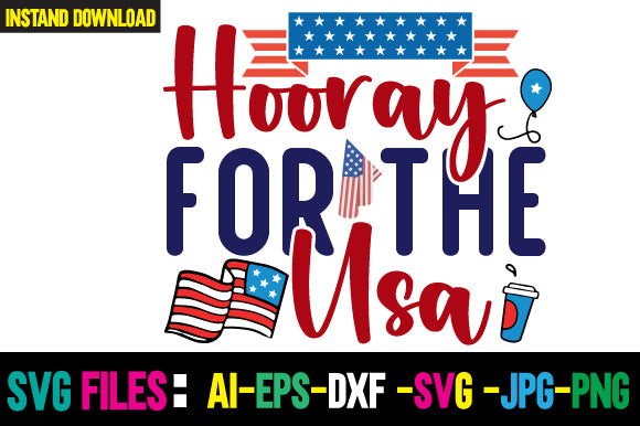 Hooray for the Usa SVG Cut File SVG Newmockups 