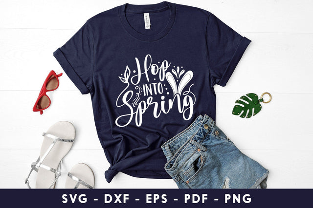 Hop Into Spring| Spring SVG| Happy Spring Day SVG CraftLabSVG 