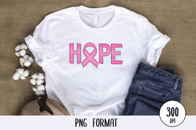 Hope, Breast Cancer Sublimation PNG SVG futivesvg 