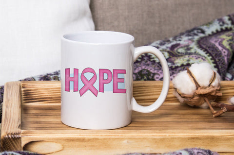 Hope, Breast Cancer Sublimation PNG SVG futivesvg 