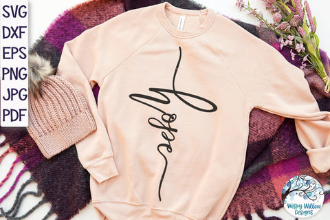 Hope Cross SVG Cut File SVG Wispy Willow Designs 