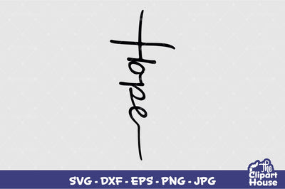 Hope Cross SVG The Clipart House 