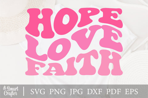 Hope Love Faith svg, Christian inspirational svg, Bible Verse SVG, svg Files for Cricut, Religious SVG, Jesus, God, Faith svg dxf png eps SVG Fauz 