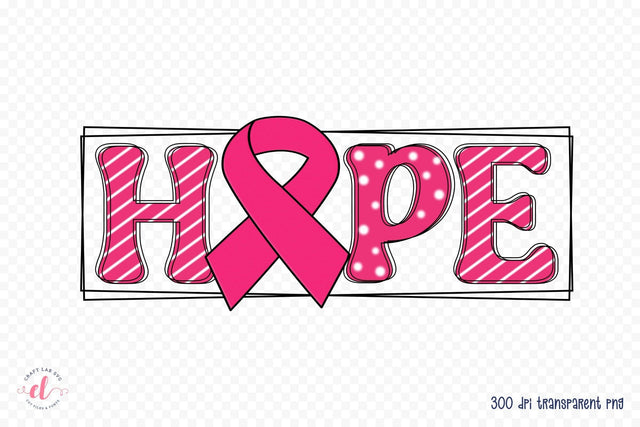 Hope PNG, Breast Cancer Sublimation Design Sublimation CraftLabSVG 