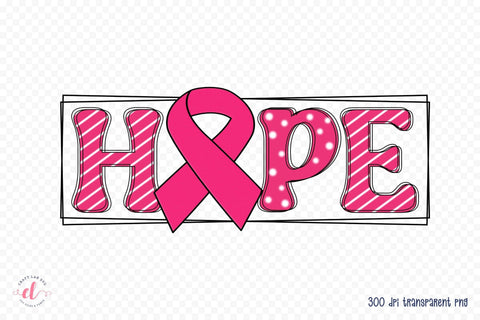 Hope PNG, Breast Cancer Sublimation Design Sublimation CraftLabSVG 