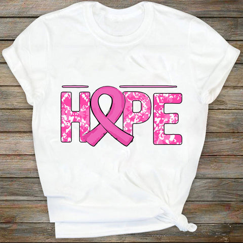 Hope PNG, Sublimation design, Breast cancer awareness, Cancer awareness, Pink ribbon, Leopard print, Breast cancer sublimation SVG DiamondDesign 