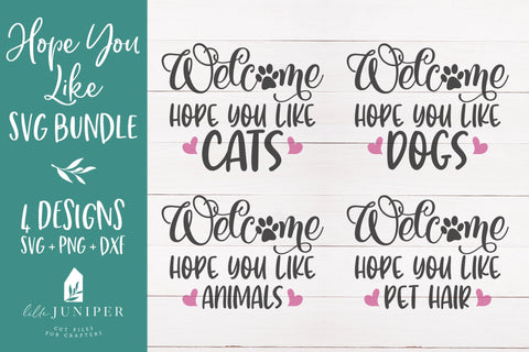 Hope You Like SVG Bundle | Hope You Like Dogs | Cats | Animals | Pet Hair SVG LilleJuniper 