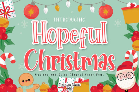 Hopeful Christmas Font Madatype Studio 