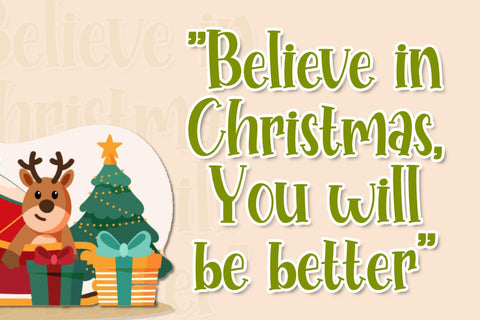 Hopeful Christmas Font Madatype Studio 