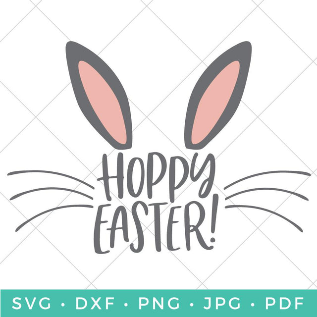 Hoppy Easter Bunny SVG Hey Let's Make Stuff 