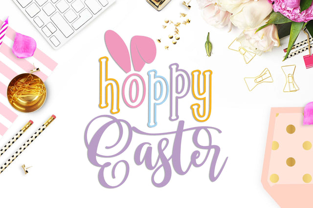 Hoppy Easter cut file SVG TheBlackCatPrints 