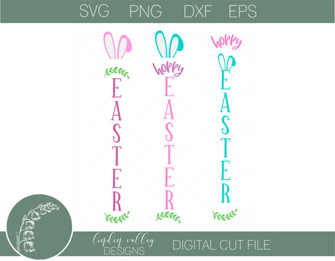 Hoppy Easter Mini Bundle Vertical Porch Signs Vol 1 SVG|Easter Mini Bundle|Vertical Porch Sign SVG Linden Valley Designs 