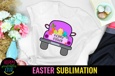 Hoppy Easter Sublimation Designs -Sublimation Easter PNG Sublimation Happy Printables Club 