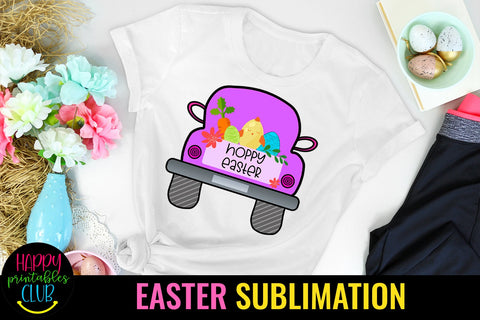 Hoppy Easter Sublimation Designs -Sublimation Easter PNG Sublimation Happy Printables Club 