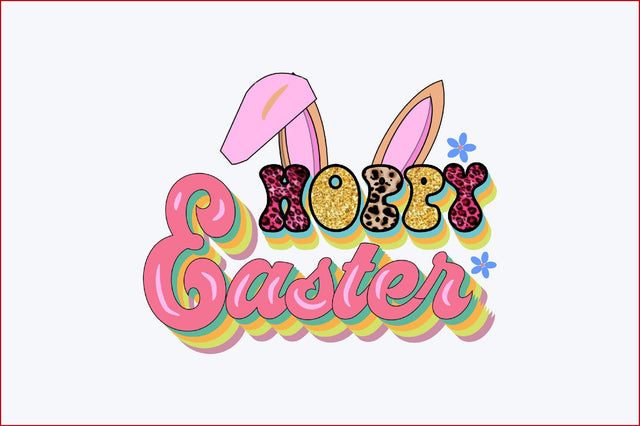 Hoppy Easter Sublimation SVGArt 