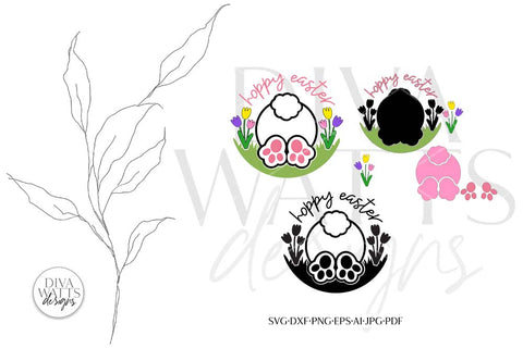 Hoppy Easter SVG | Easter Bunny Design SVG Diva Watts Designs 