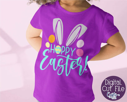 Hoppy Easter Svg - Easter Bunny Ears - Easter Kids Design SVG Crafty Mama Studios 