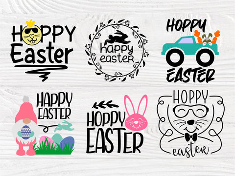 Hoppy Easter SVG, Easter Svg Png Eps Pdf Jpg Files for Cutting Machines Cameo Cricut, Bunny Ears Svg, Easter Signs Svg, Svg Cut Files SVG TonisArtStudio 