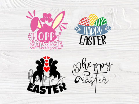 Hoppy Easter SVG, Easter Svg Png Eps Pdf Jpg Files for Cutting Machines Cameo Cricut, Bunny Ears Svg, Easter Signs Svg, Svg Cut Files SVG TonisArtStudio 