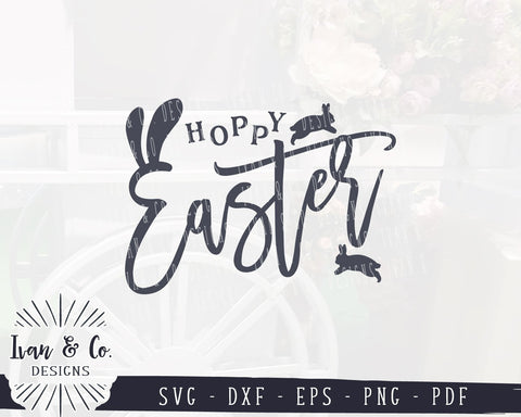 Hoppy Easter SVG Files | Easter Bunny | Happy Easter | Farmhouse SVG (969553470) SVG Ivan & Co. Designs 