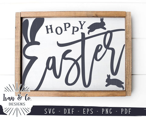 Hoppy Easter SVG Files | Easter Bunny | Happy Easter | Farmhouse SVG (969553470) SVG Ivan & Co. Designs 