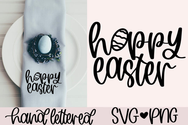 Hoppy easter SVG, Hand lettered SVG SVG AnitaAlyiaLettering 