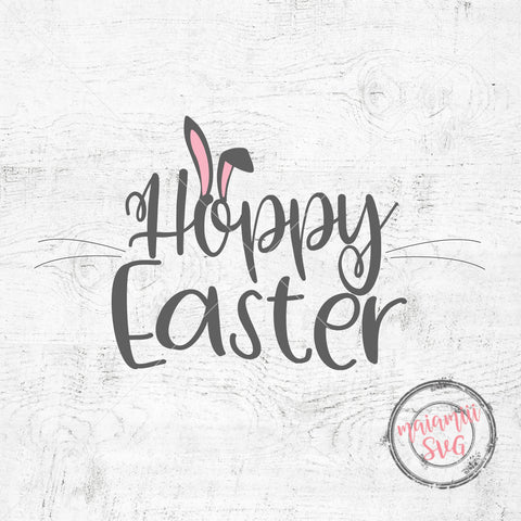 Hoppy Easter SVG, Happy Easter SVG, Easter Bunny Svg, Easter Egg Svg, Easter Sign Svg SVG MaiamiiiSVG 
